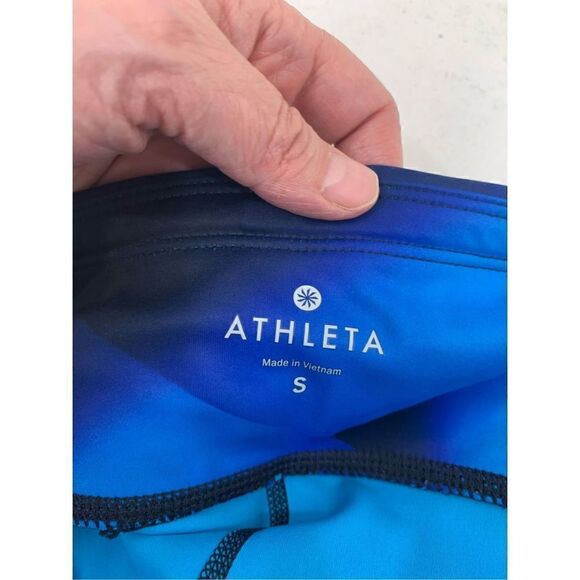 Athleta Geometric Blue Leggings Size S - Picture 8 of 12